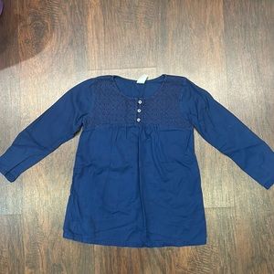 Girl’s Carter’s Long Sleeve Navy Top Sz 6